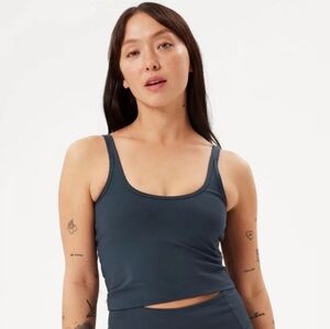 Girlfriend Collective Midnight Blue Scoop Tank